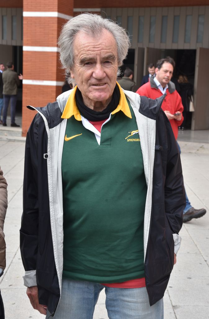 Javier Perez Royo en el funeral de Paco Baena Bocanegra