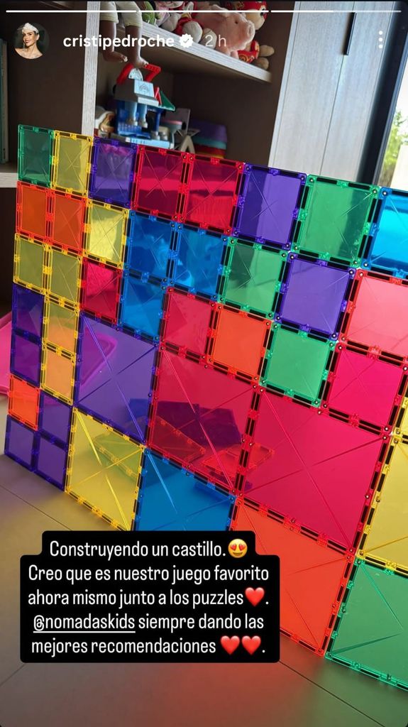 Juegos de Cristina Pedroche con sus hijos