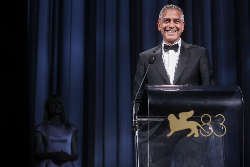 George Clooney, feliz y agradecido, habló de su familia en su dircurso en Venecia.