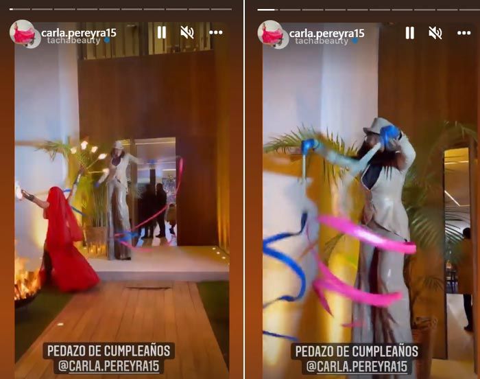 Carla Pereyra y su  fiesta de cumpleaños