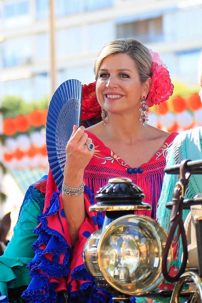 Reina Maxima de Países Bajos en la Feria de Abril de 2019