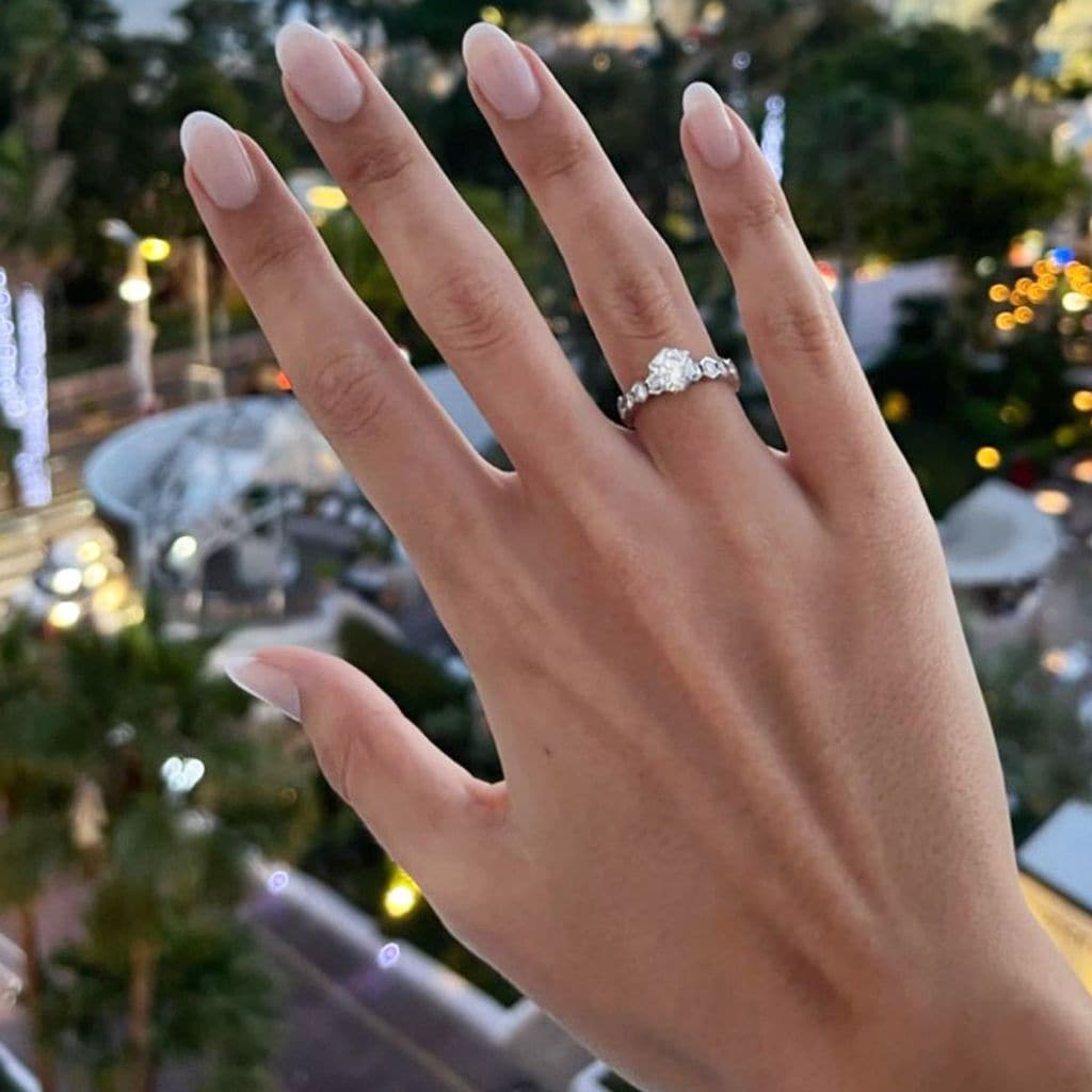 El anillo de pedida de Marta Lozano.