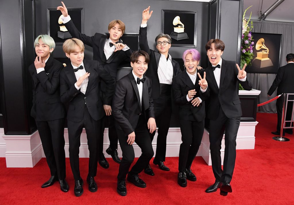 BTS en los Grammy de 2019.