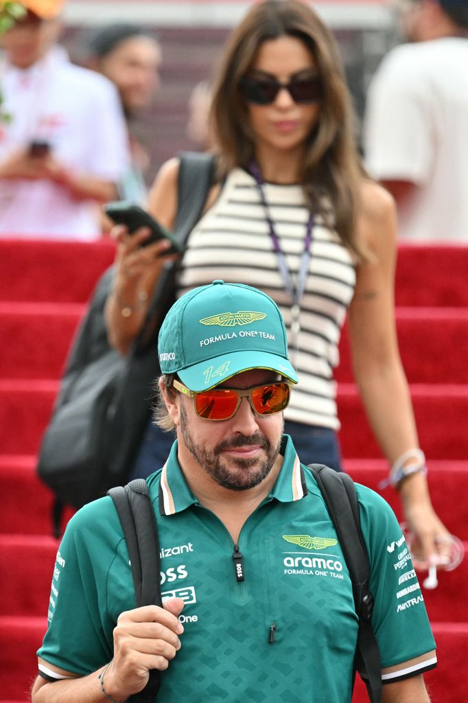 Fernando Alonso y Melissa Jiménez, en una imagen de archivo