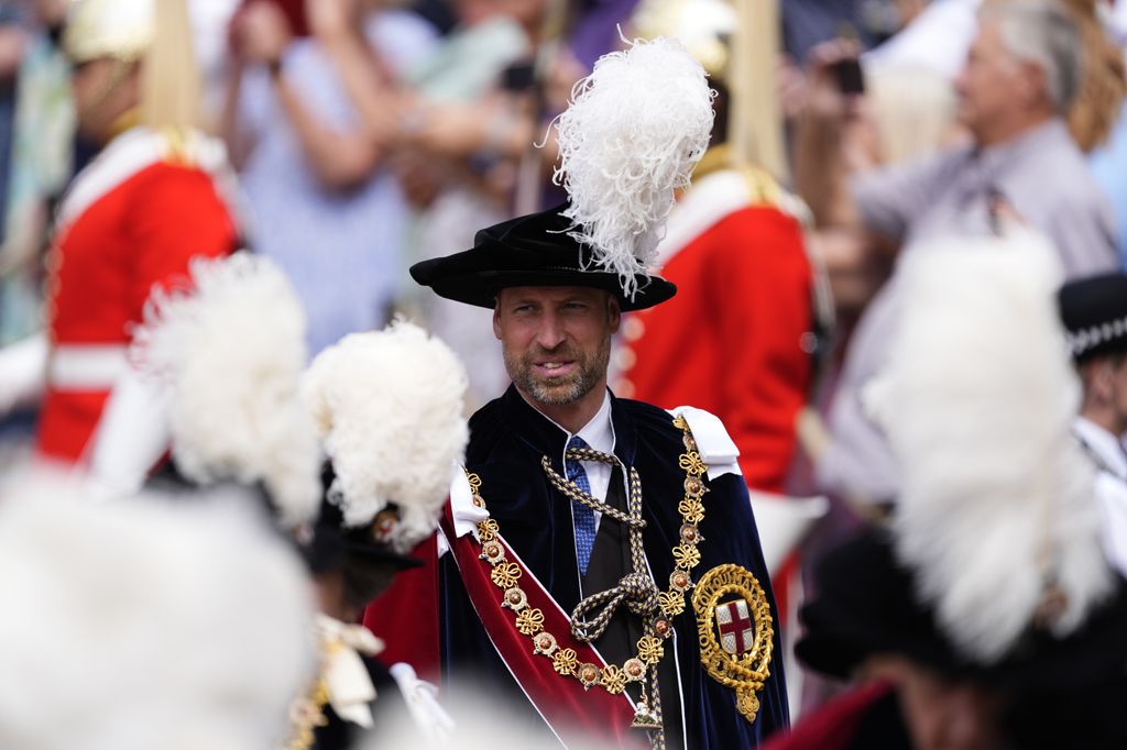 El príncipe Guillermo en el desfile
