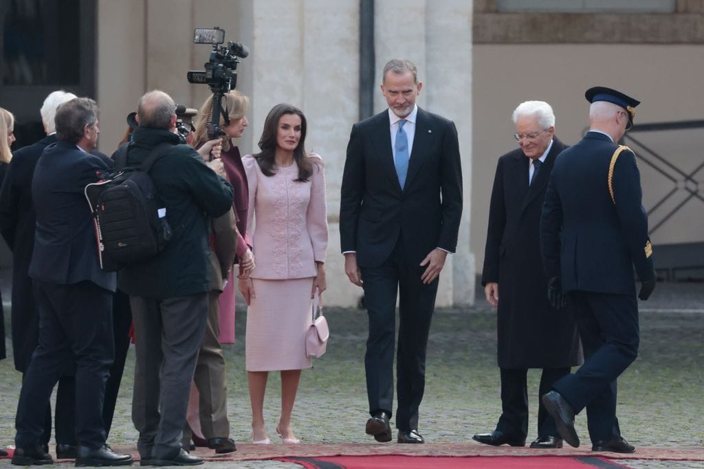 Los Reyes se reúnen con el Presidente de Italia en Roma