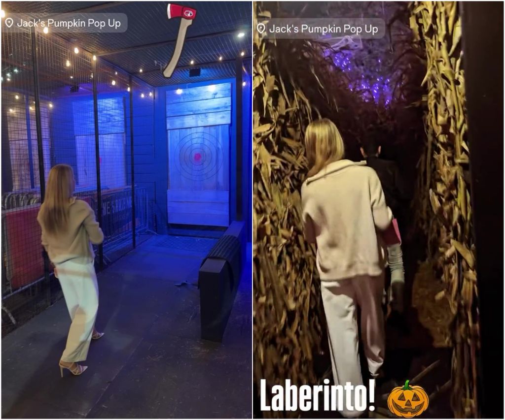 Jorge y Daniela se divirtieron en el Jack's Pumpkin Pop-up en Chicago.