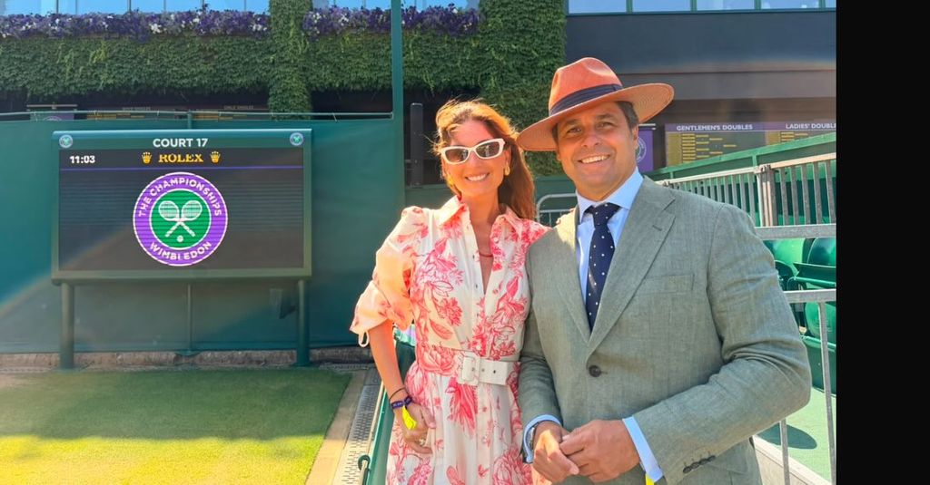 Lourdes Montes y Fran Rivera en Wimbledon