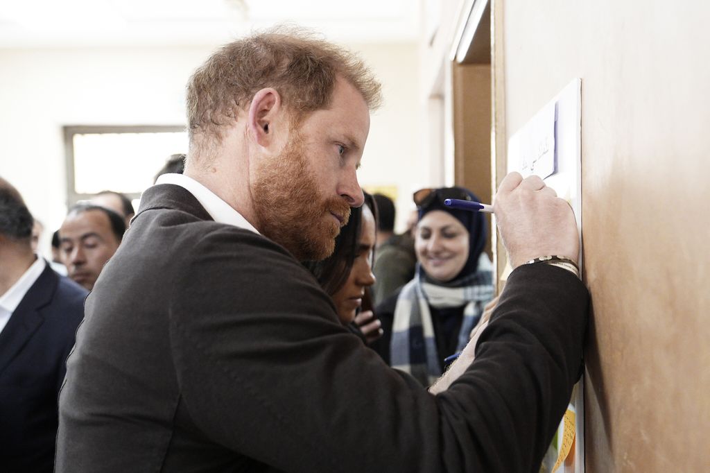 El príncipe Harry en su viaje por Jordania en febrero de 2026