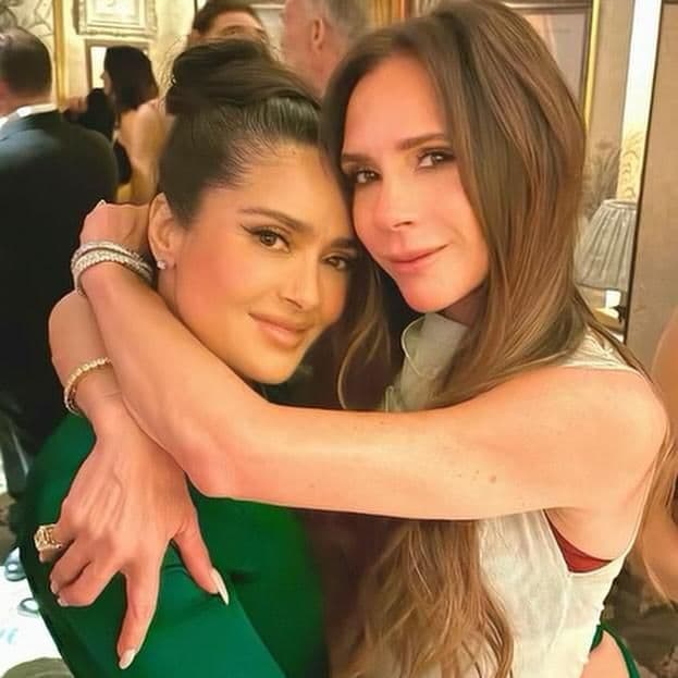 Salma Hayek y Victoria Beckham
