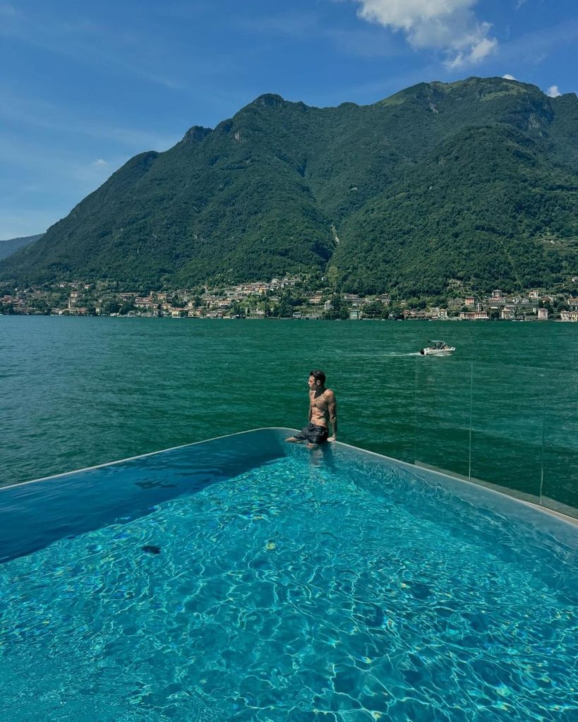 Fedez. Lago di Como. Julio 2024