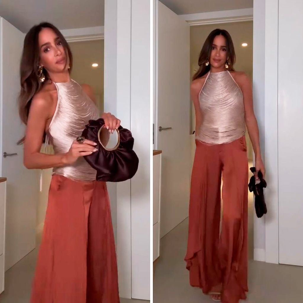 Rocío Osorno con pantalón de Zara