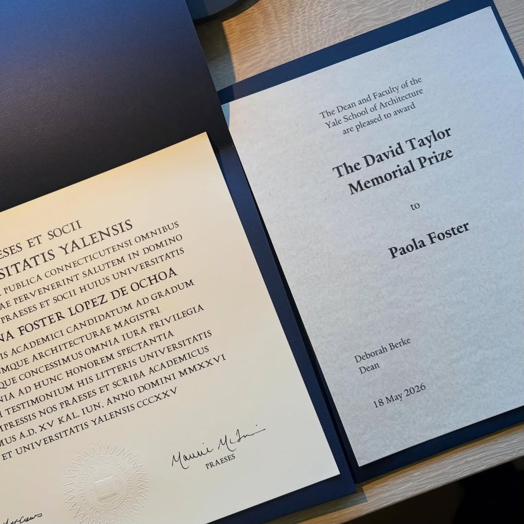 Paola Foster también ha recibido el The David Taylor Memorial Prize