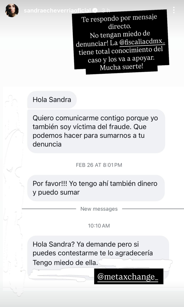 Sandra ha animado a quienes están en su misma situación a emprender acciones legales.