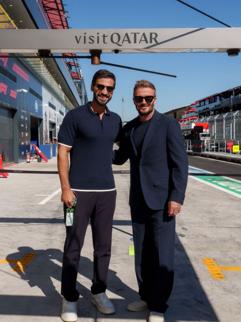 David Beckham no ha querido perderse el estreno del circuito de F1 en Madrid