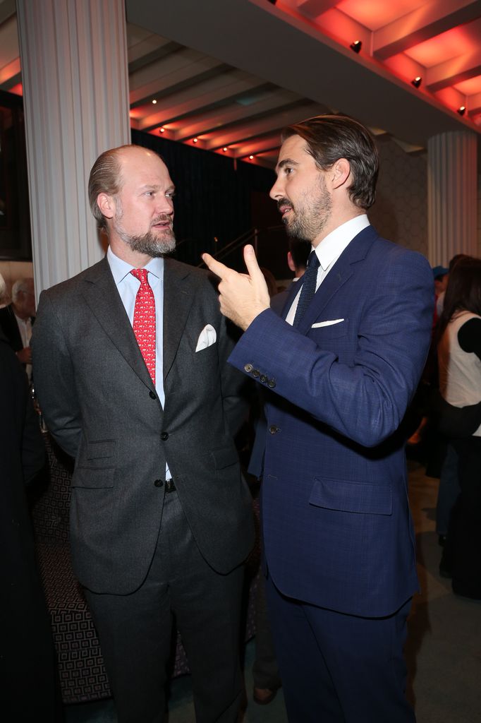 El príncipe Philippos de Grecia con Philipp de Oettingen-Wallerstein 