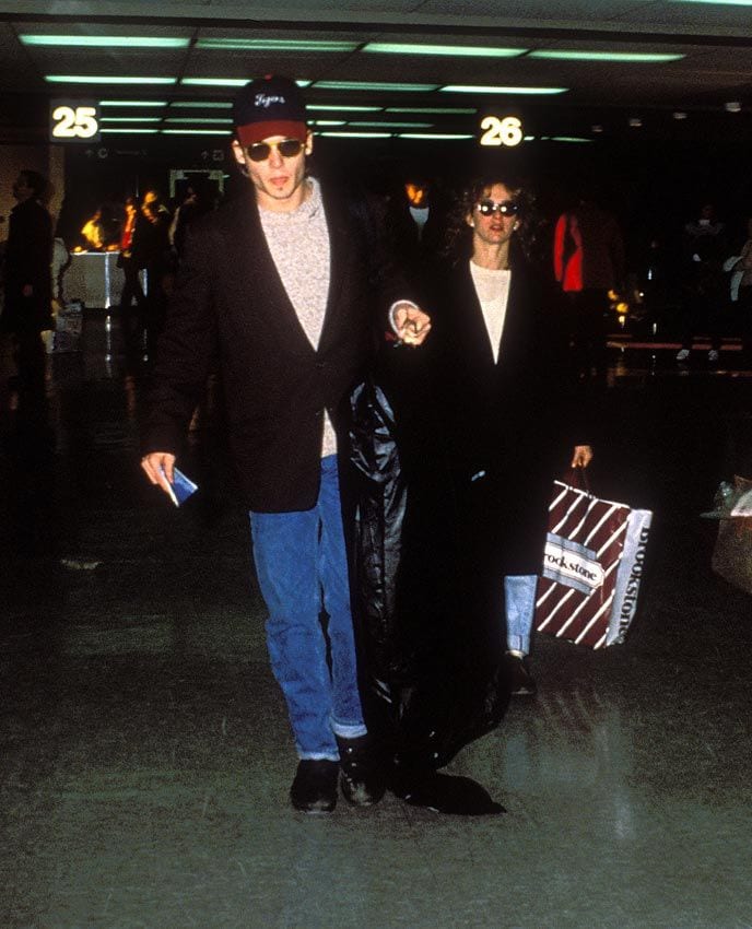 Jennifer Grey y Johnny Depp