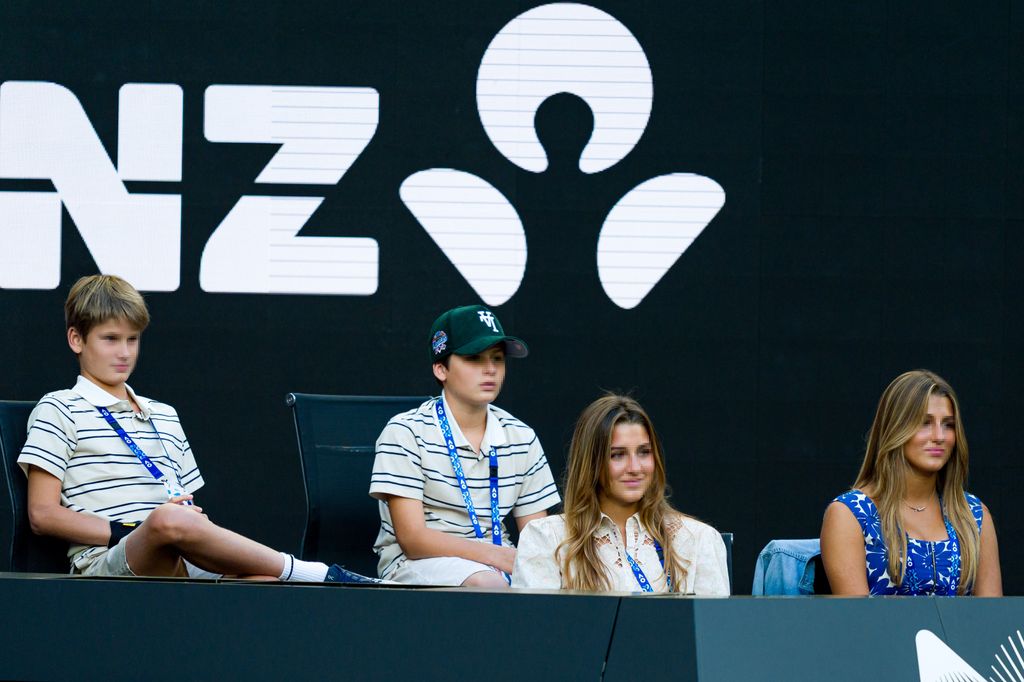 Myla, Charlene, Lenny y Leo, los cuatro hijos de Roger Federer