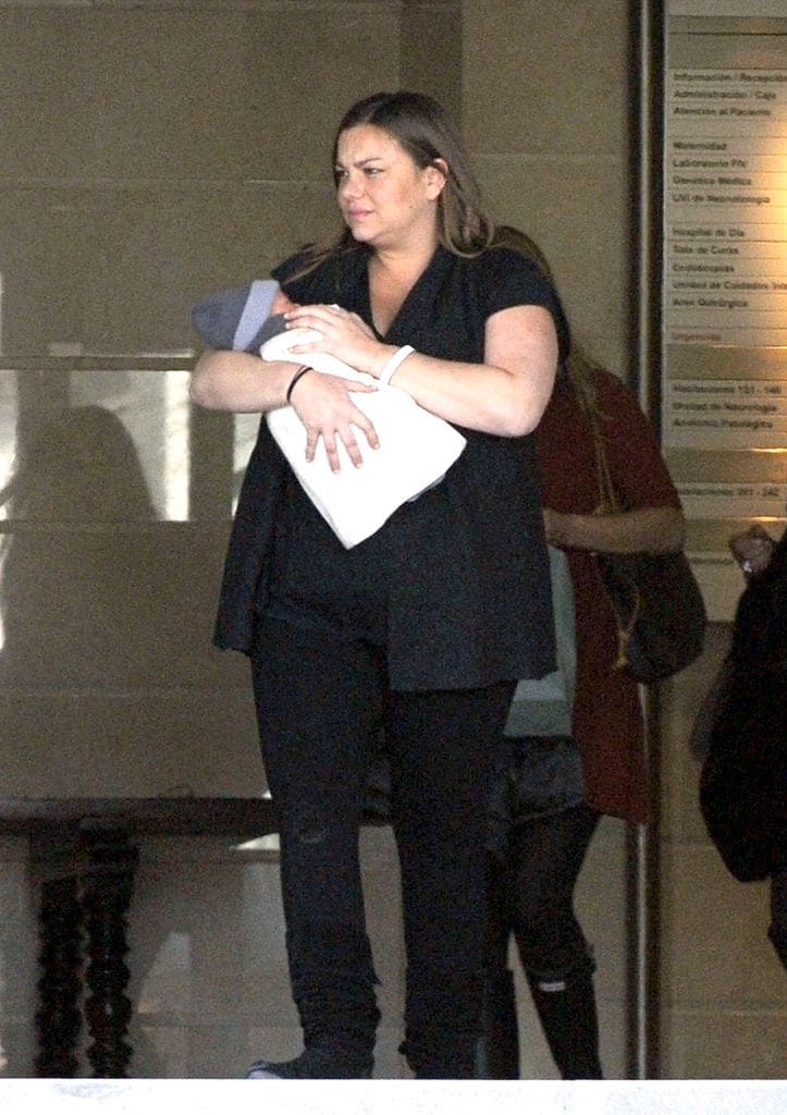 Caritina Goyanes y su hijo Pedro