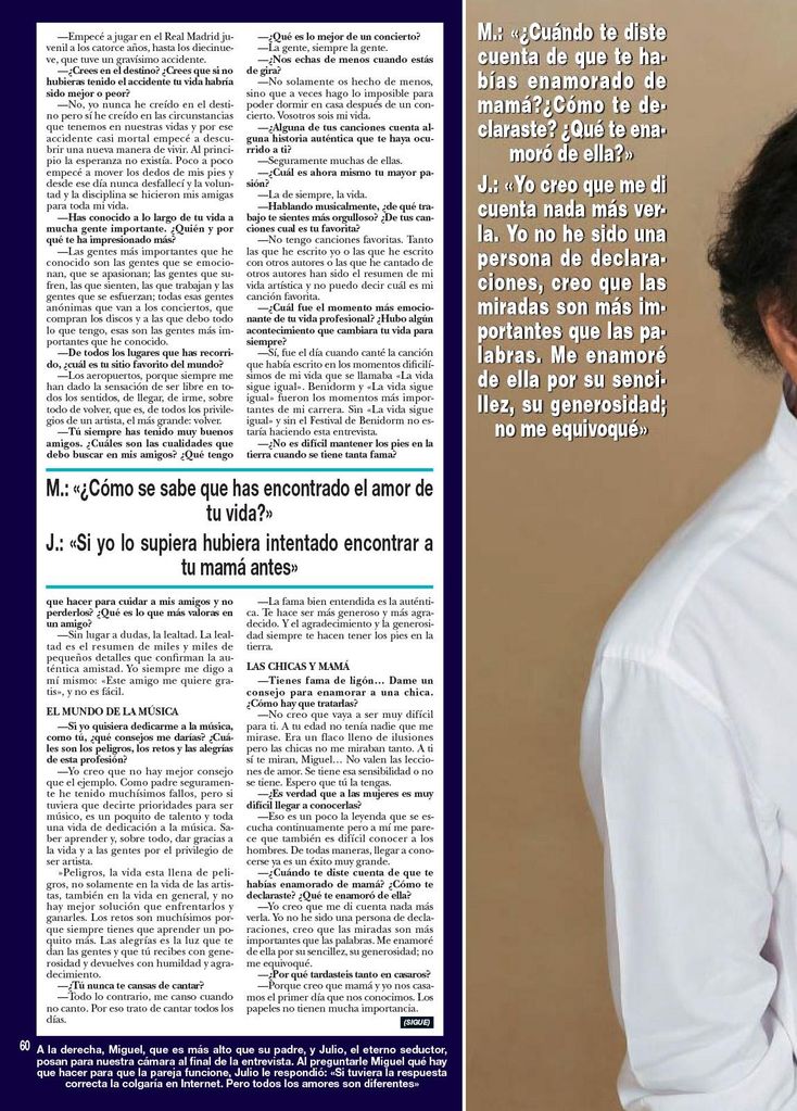 Julio Iglesias y su hijo HO4130