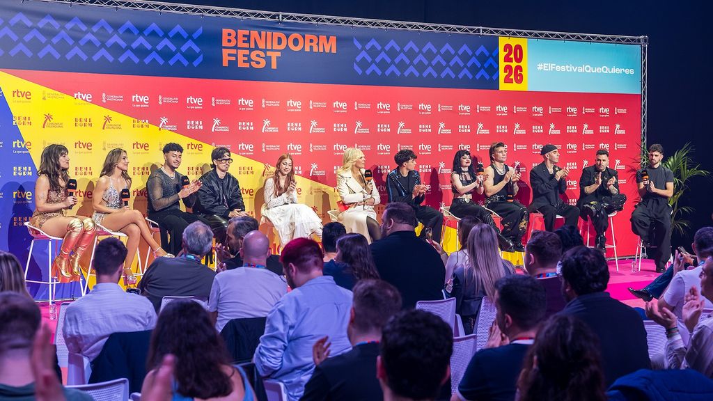 Rueda de prensa de los clasificados en la primera semifinal del Benidorm Fest 2026
