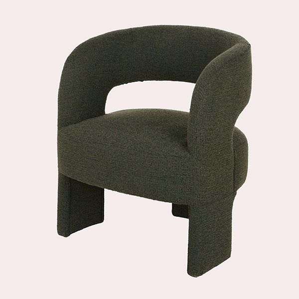 Sillón tela verde de tres patas SHEEP