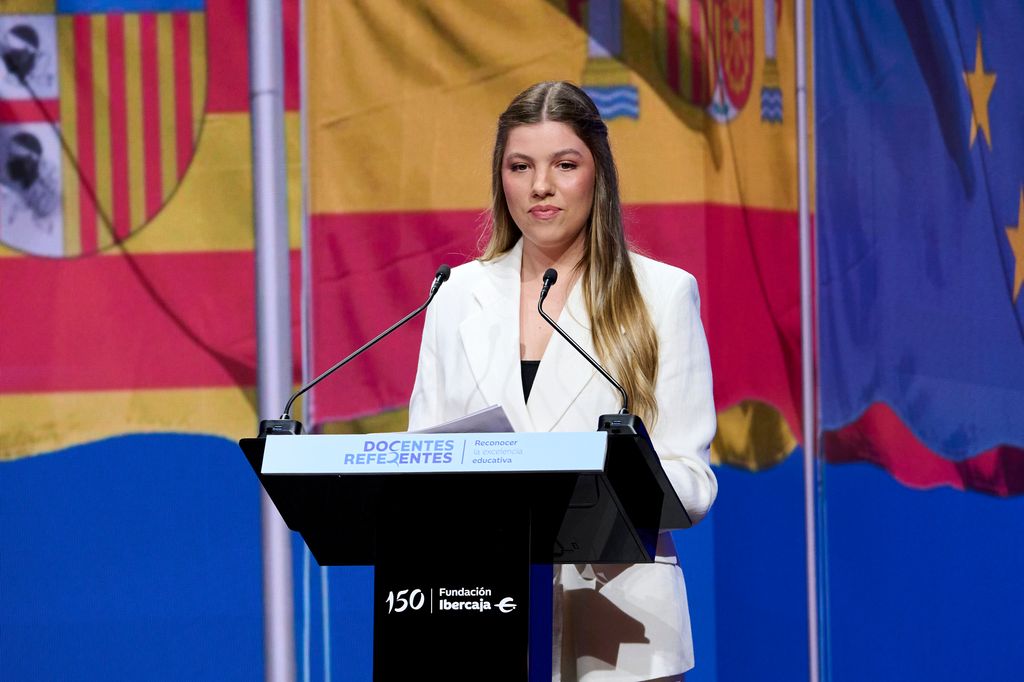 La infanta Sofía, en su primer discurso público