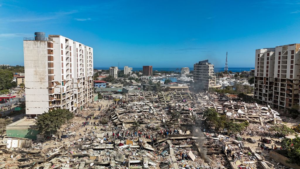 La zona de La Guaira ha quedado devastada tras los dos terremotos que sufrió Venezuela