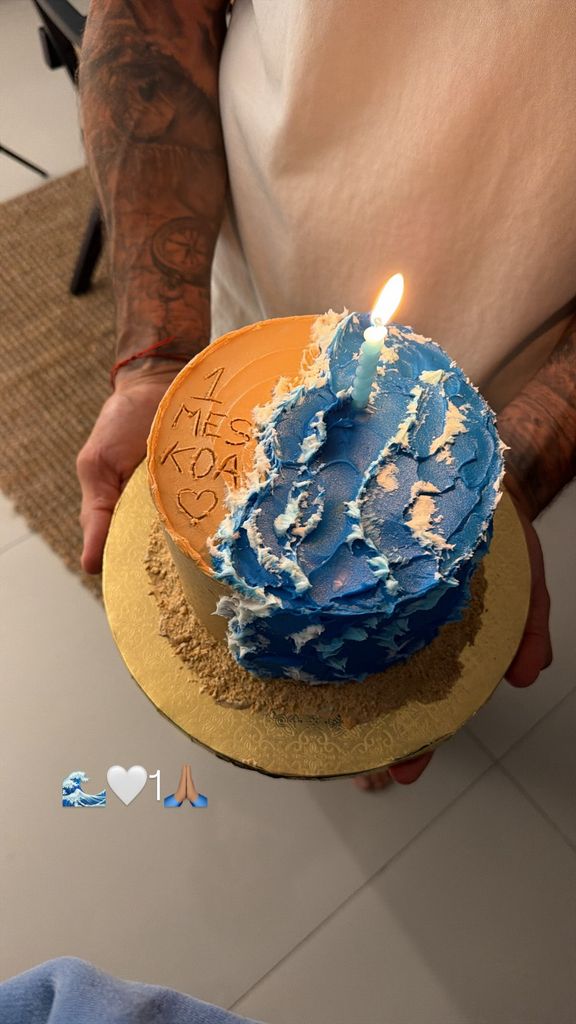 Isabella Ladera y Hugo García celebraron el primer mes de vida de su hijo, Koa