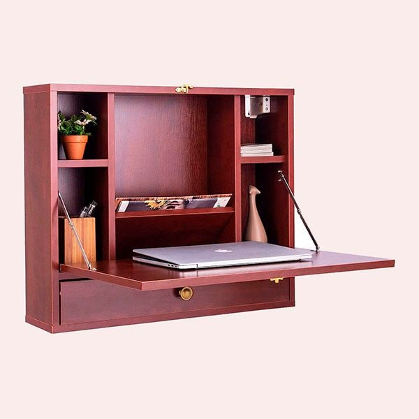 escritorio plegable madera amazon