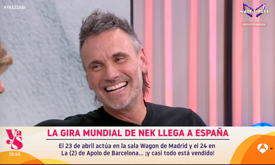 Nek en Y ahora Sonsoles