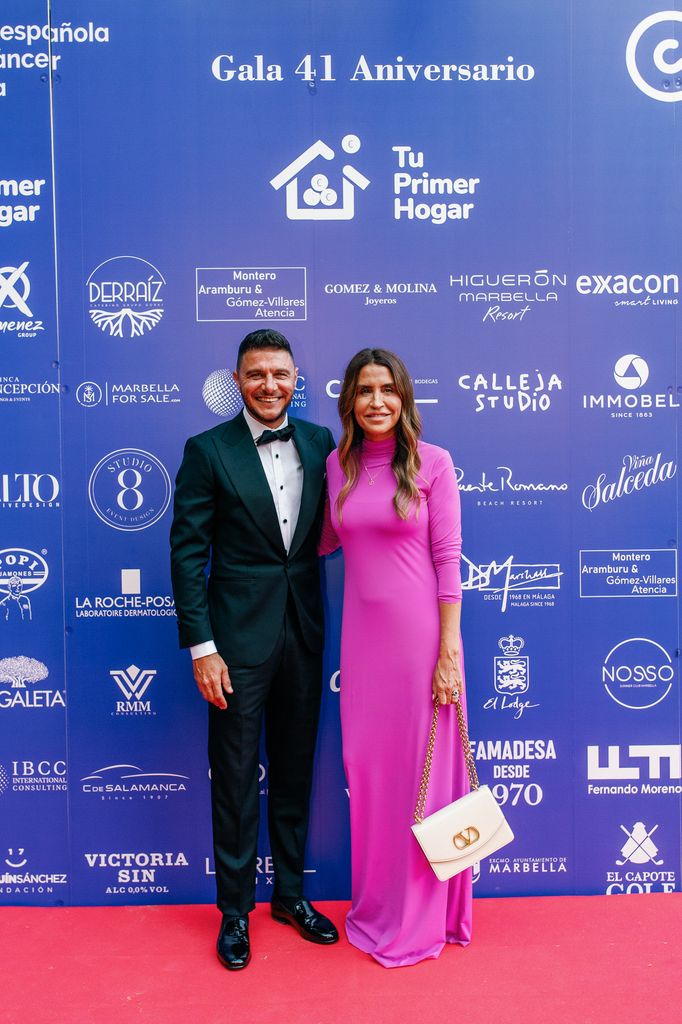 Joaquín Sánchez y su esposa, Susana Saborido