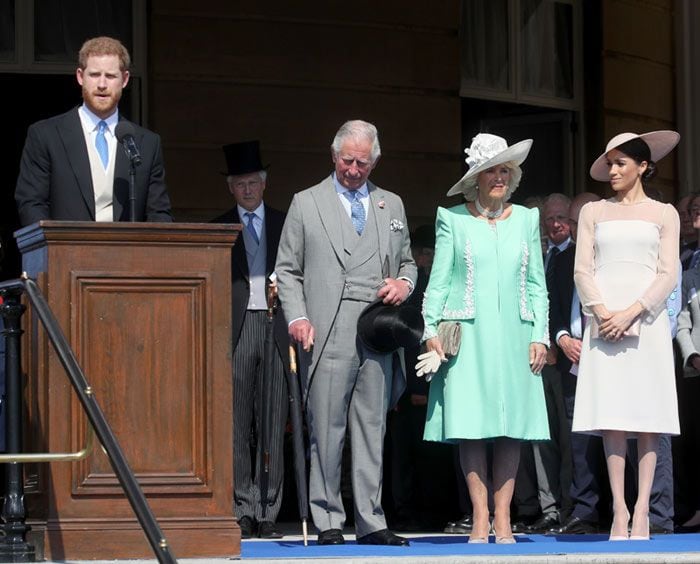 Meghan Markle, el príncipe Harry, el príncipe Carlos y la Duquesa de Cornualles