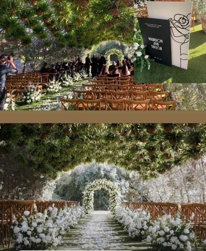 Decoración de la boda de la hija de David Hasselhoff
