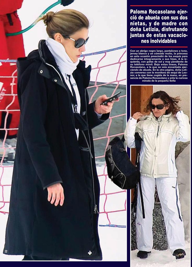 Leonor en la nieve HOLA