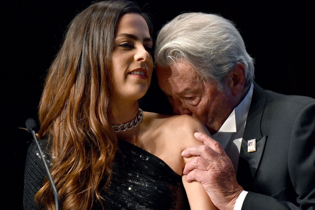 Alain Delon y su hija, en el Festival de Cannes de 2019