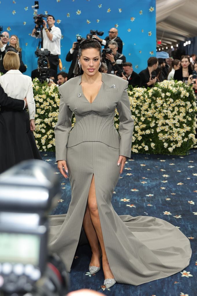NEW YORK, NEW YORK - MAY 05: Ashley Graham attends the 2025 Met Gala Celebrating "Superfine: Tailoring Black Style" at Metropolitan Museum of Art on May 05, 2025 in New York City. (Photo by Savion Washington/Getty Images)