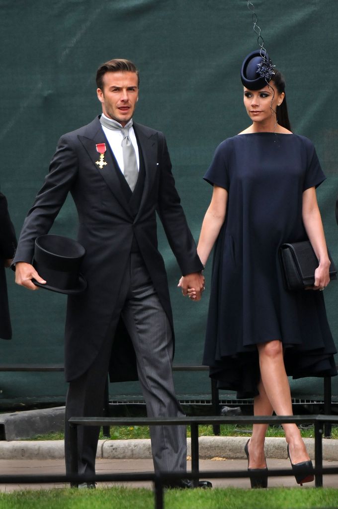 David y Victoria Beckham en la boda del príncipe Guillermo y Kate Middleton