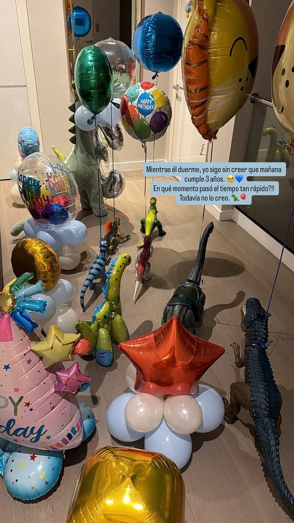 Nadia Ferreira sorprendió a su pequeño Marquito en la mañana de su cumpleaños.