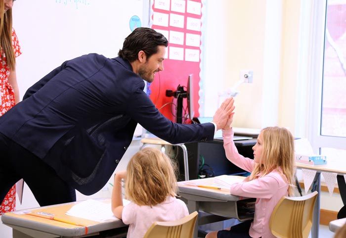 Carlos Felipe y Sofia de Suecia en congreso de dislexia