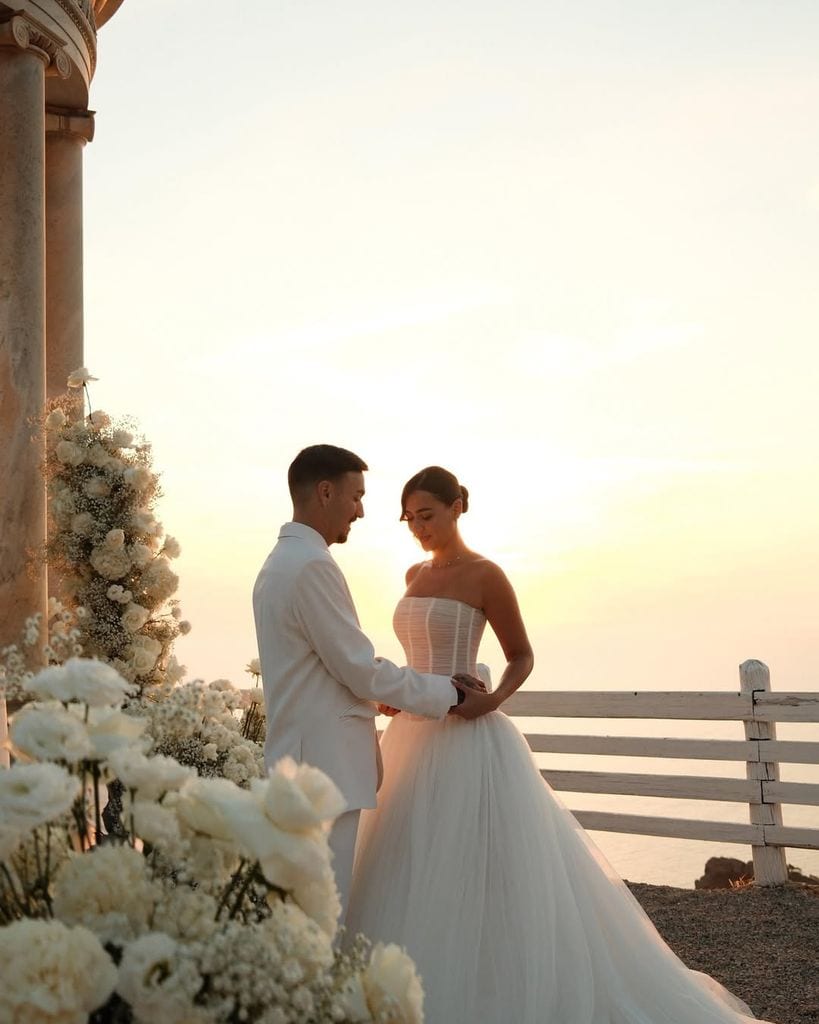 Vestido de novia e Nicoleta Betancur