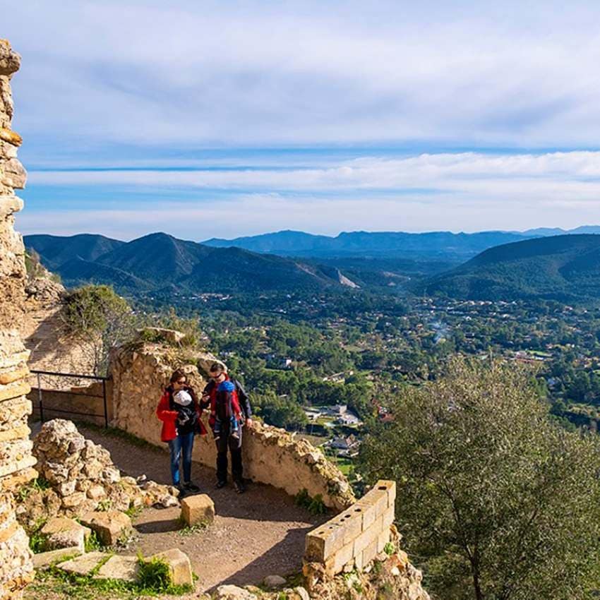 Vistas de la comarca desde el castillo de Xátiva