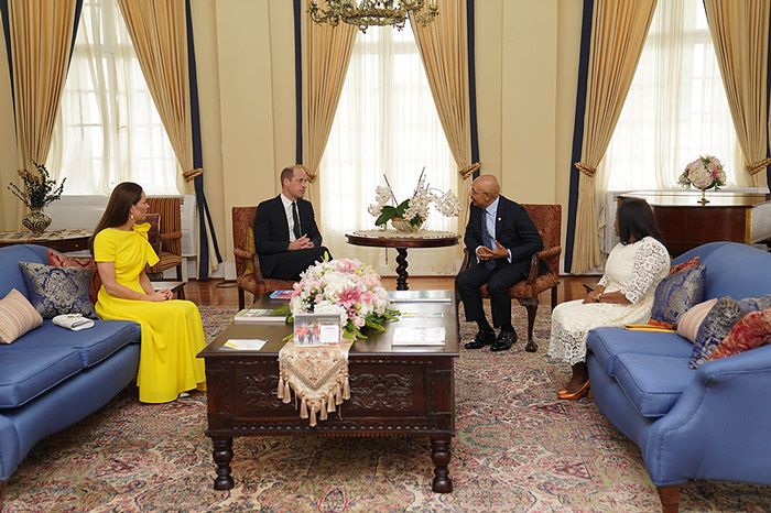Los duques de Cambridge llegan a Jamaica 