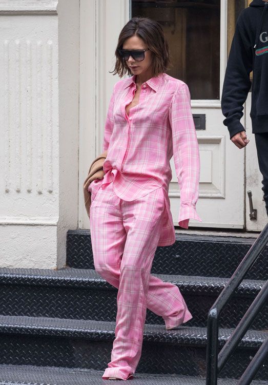 victoria beckham pijama rosa