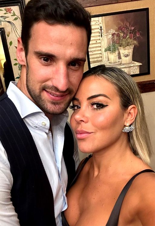 Sergio Rico y Alba Silva