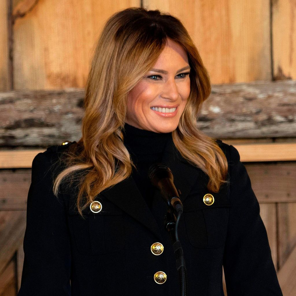 first lady melania trump changes up hairstyle to vote on election day