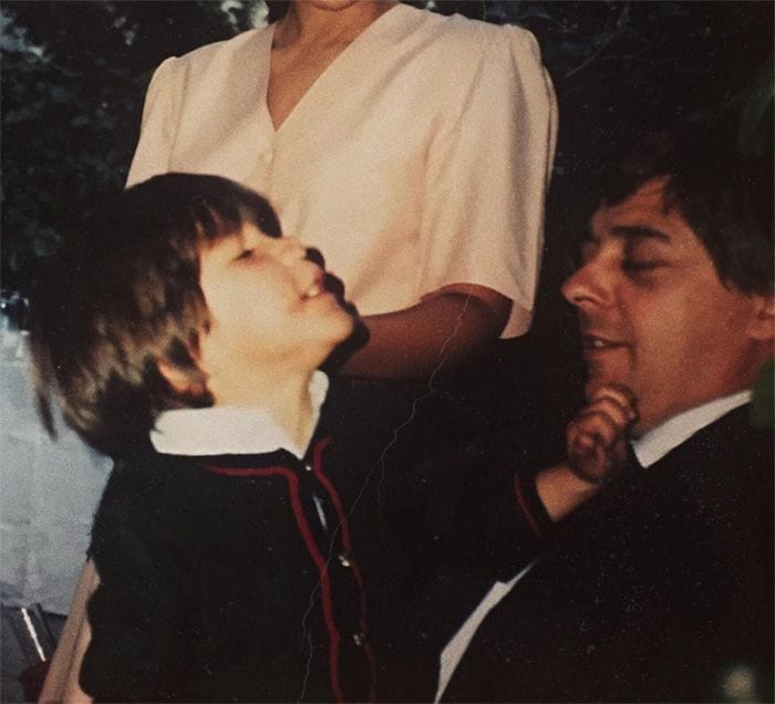 Pablo Castellano con su padre