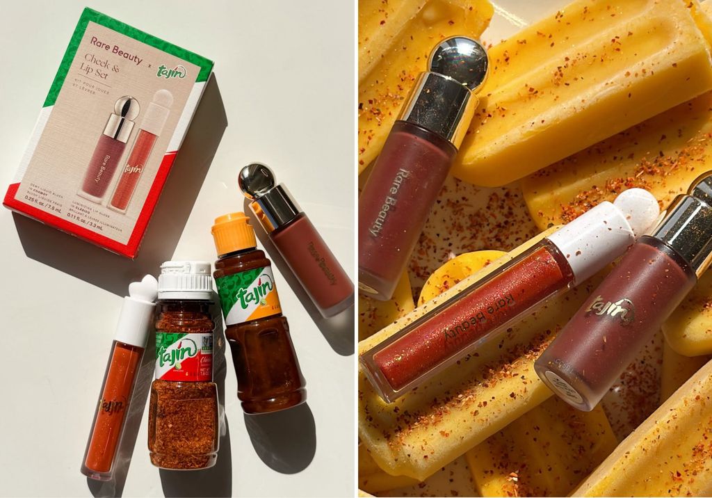A través de redes, las marcas presentaron esta colaboración con antojables fotos que combinan belleza y comida