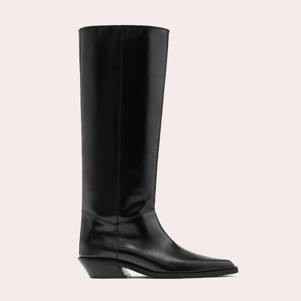 Bota piel cowboy Massimo Dutti