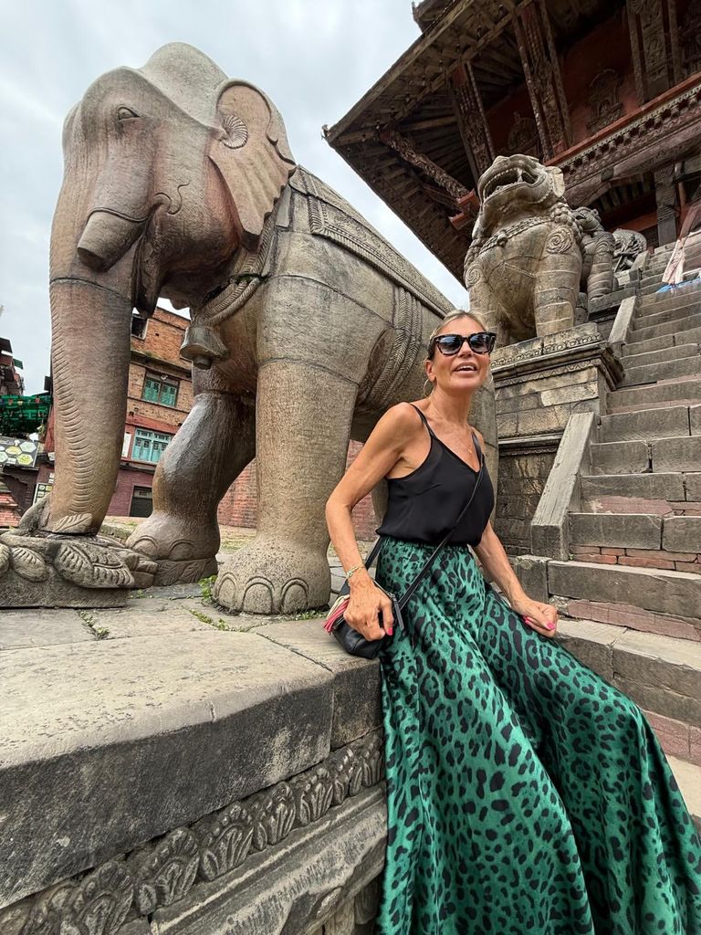 Patricia Cerezo en su luna de miel en Nepal